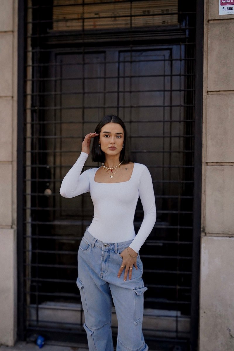 Maxine Bodysuit White