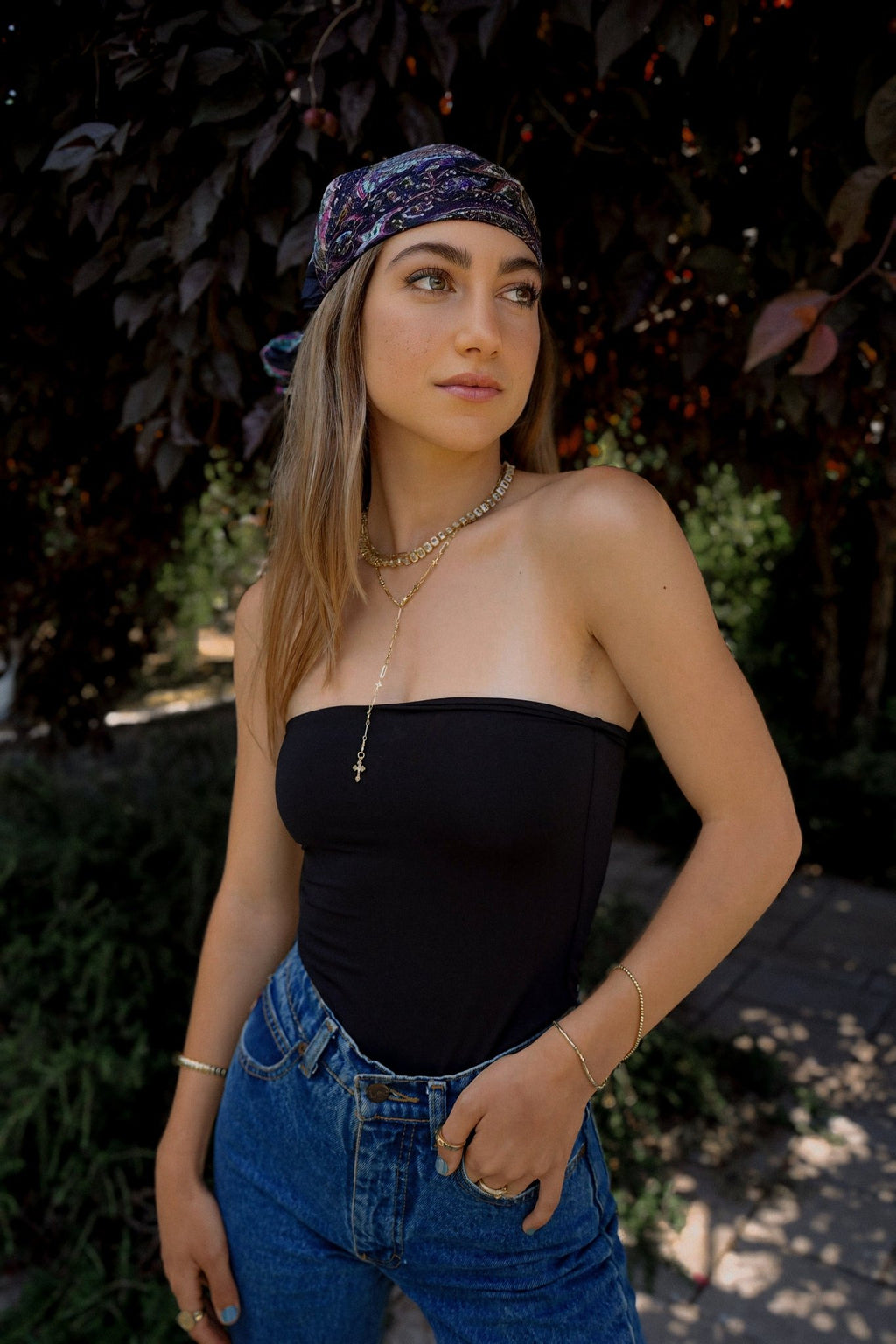 Strap Bodysuit Black