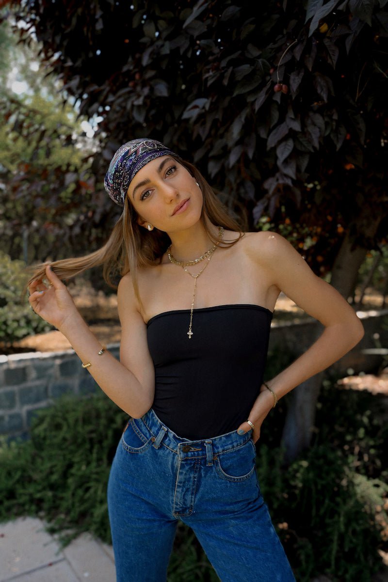 Strap Bodysuit Black